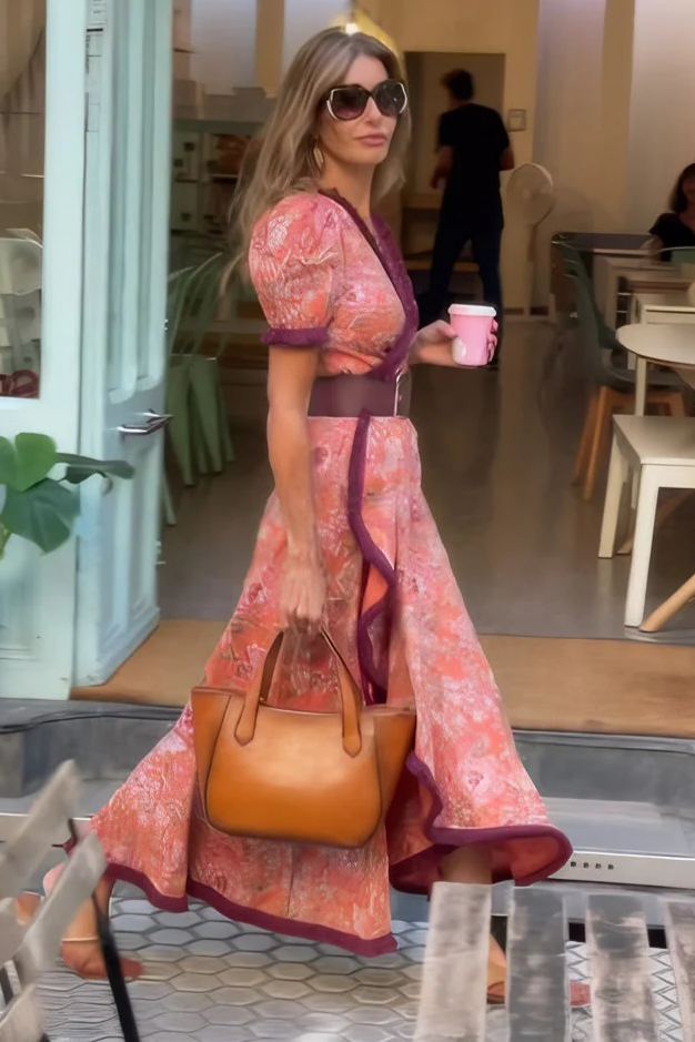 Khloe™ | Elegant Pink Maxi Dress