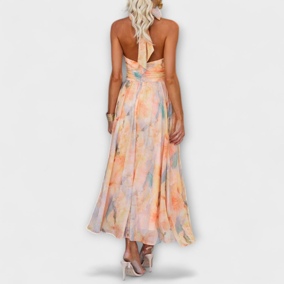 Athena™ | Halter Neck Maxi Dress