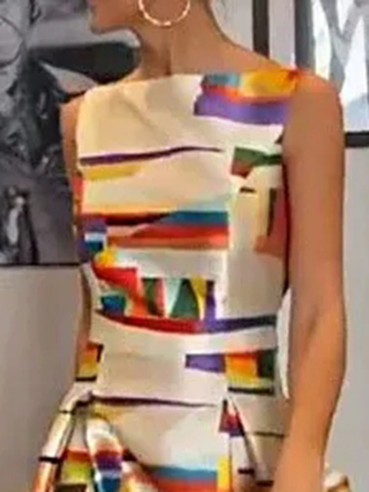 Isabeau™ | Geometric Maxi Dress