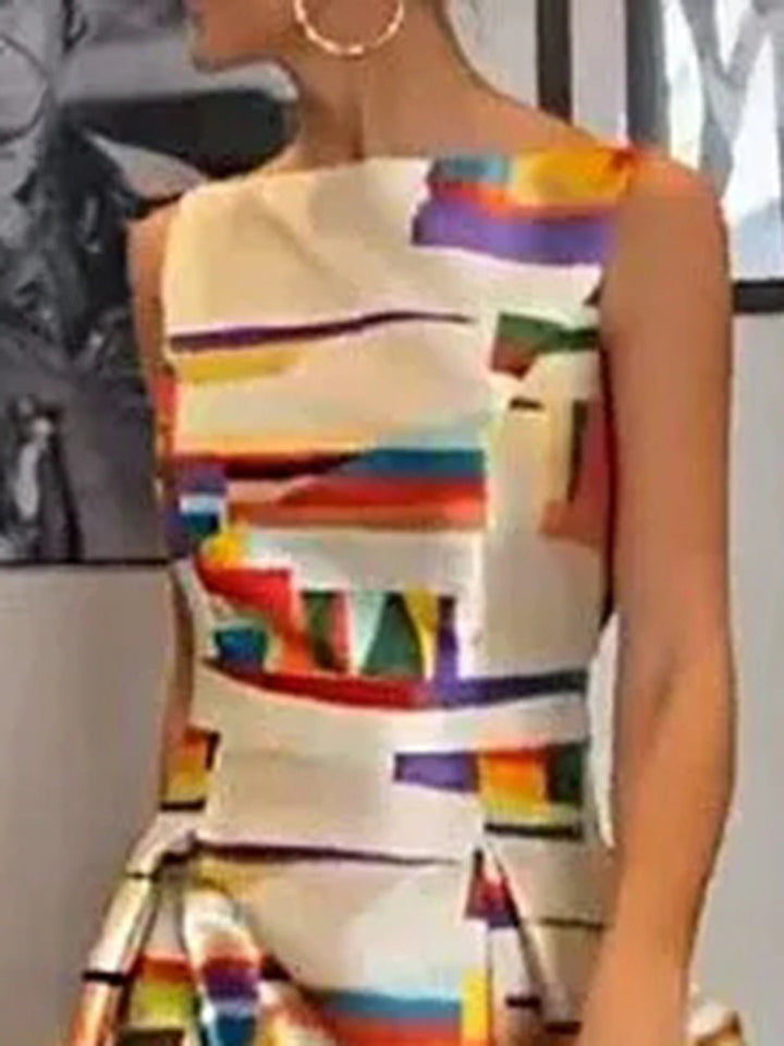 Isabeau™ | Geometric Maxi Dress