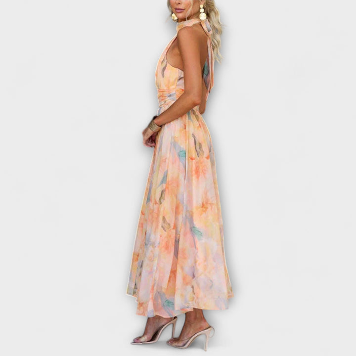 Athena™ | Halter Neck Maxi Dress