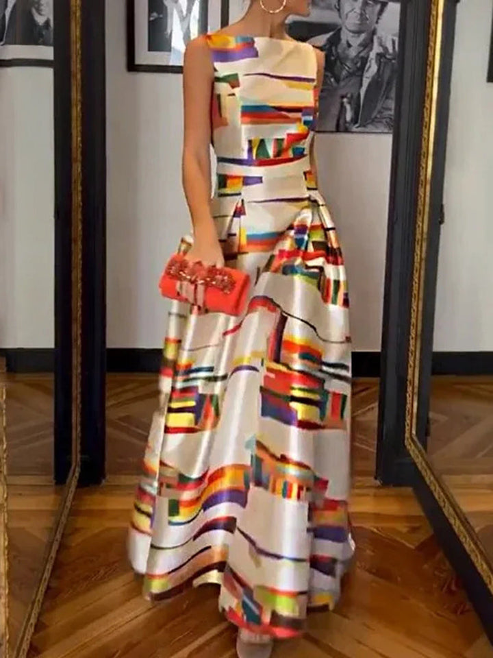 Isabeau™ | Geometric Maxi Dress