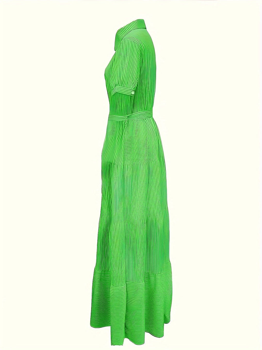 Colette™ | Belted Striped Shirt Dress