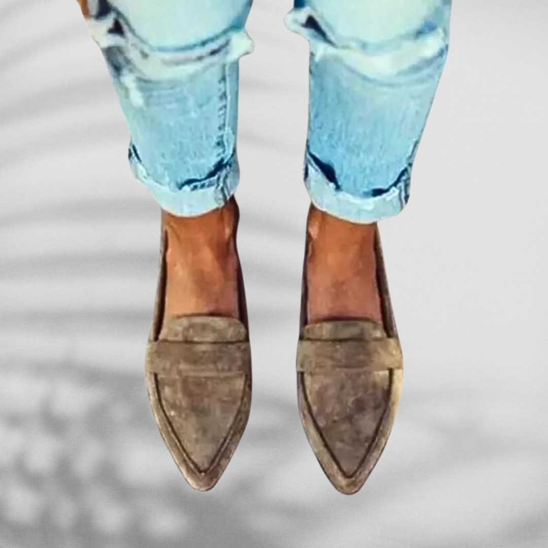 Melanie™ | Pointed Toe Suede Loafers
