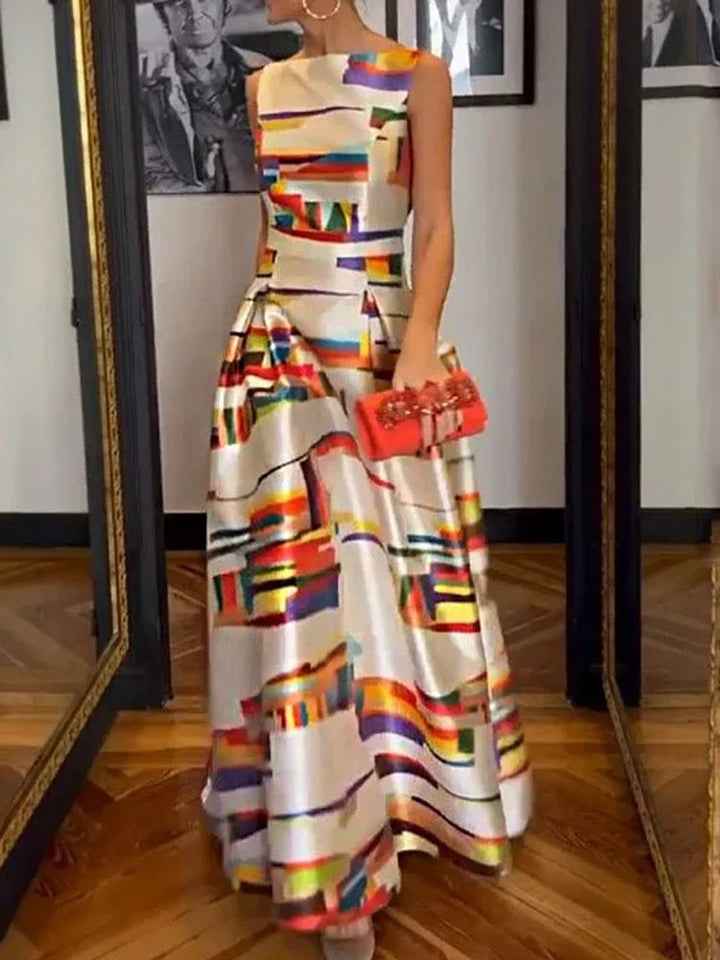 Isabeau™ | Geometric Maxi Dress