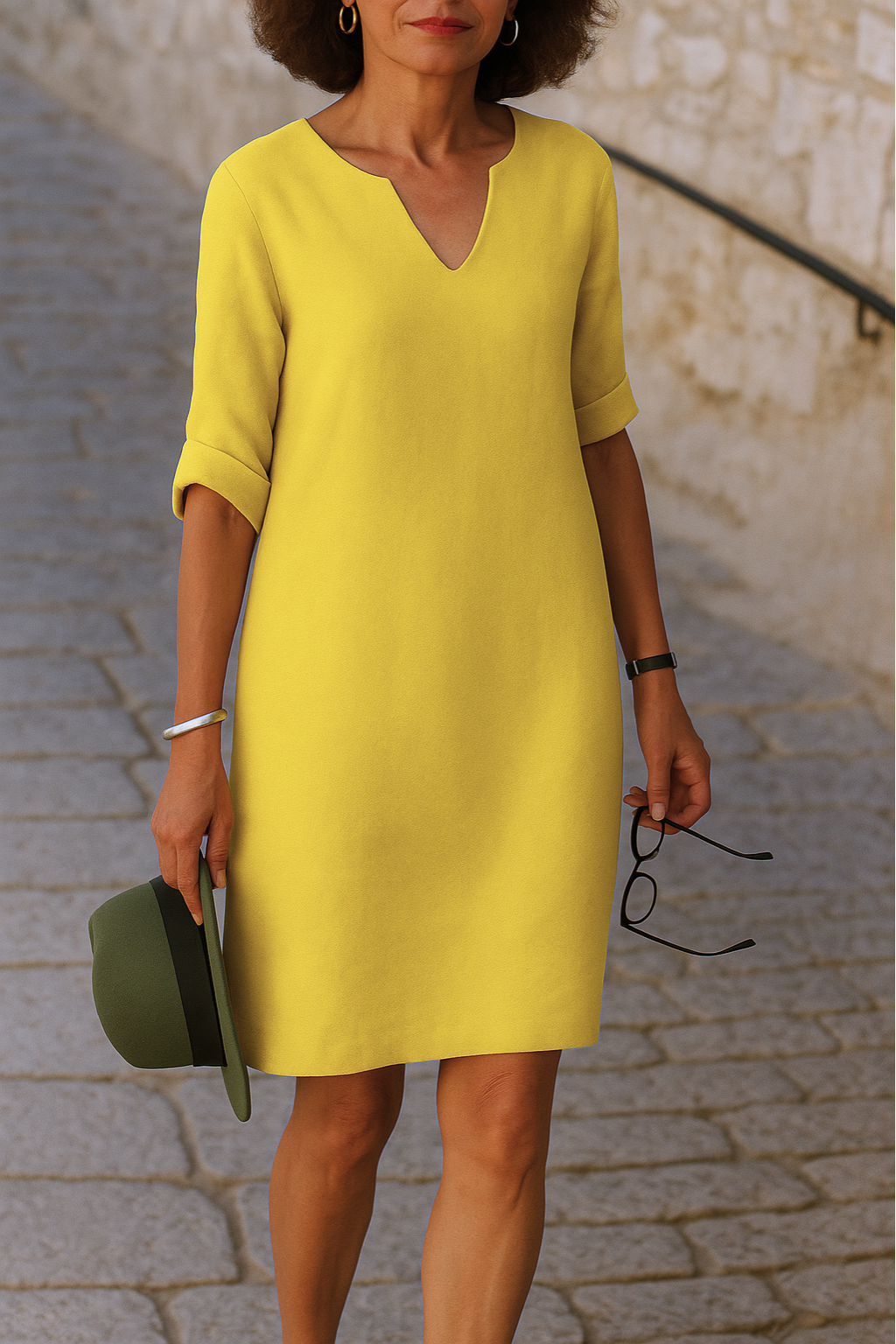 Alyssa™ | Elegant V-Neck Dress