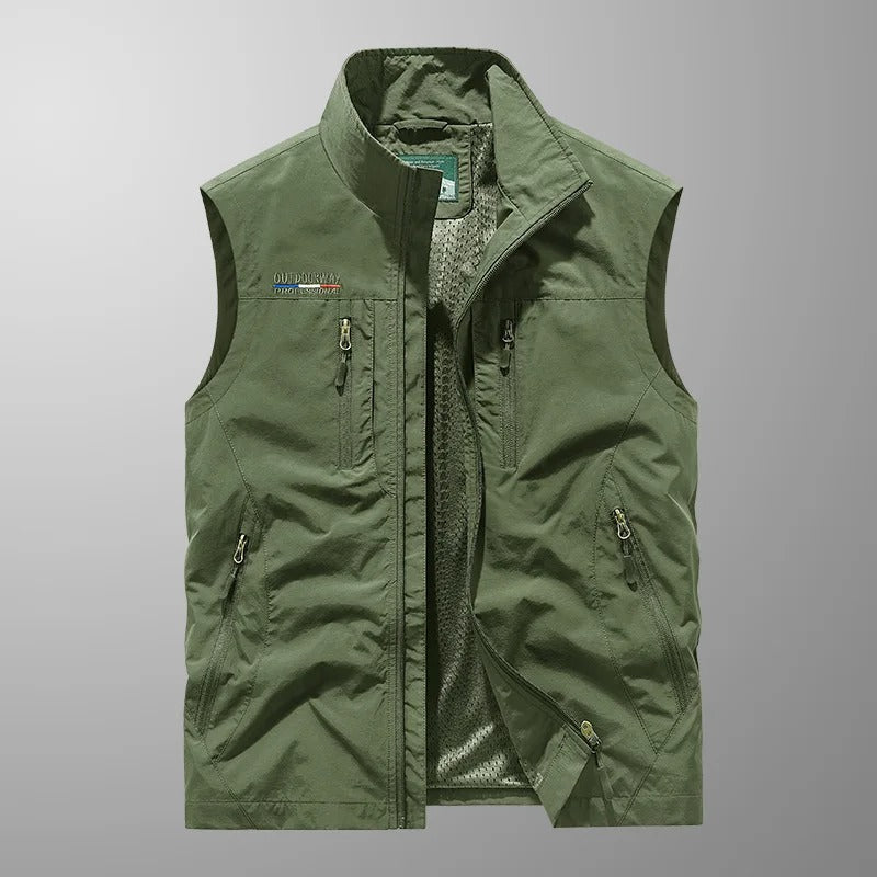 Seth™ | Breathable Cargo Waistcoat with Multiple Pockets