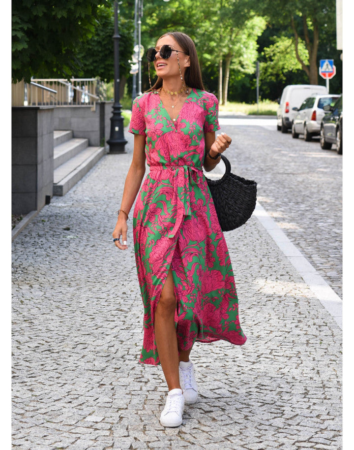 Arlene™ | Wrap Dress with Floral Print