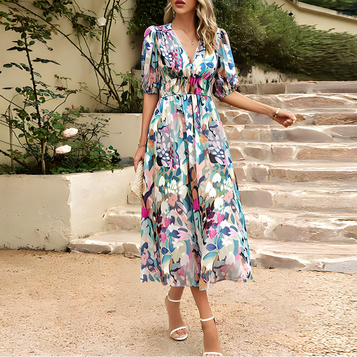 Lorraine™ | Maxi Dress with Floral Pattern