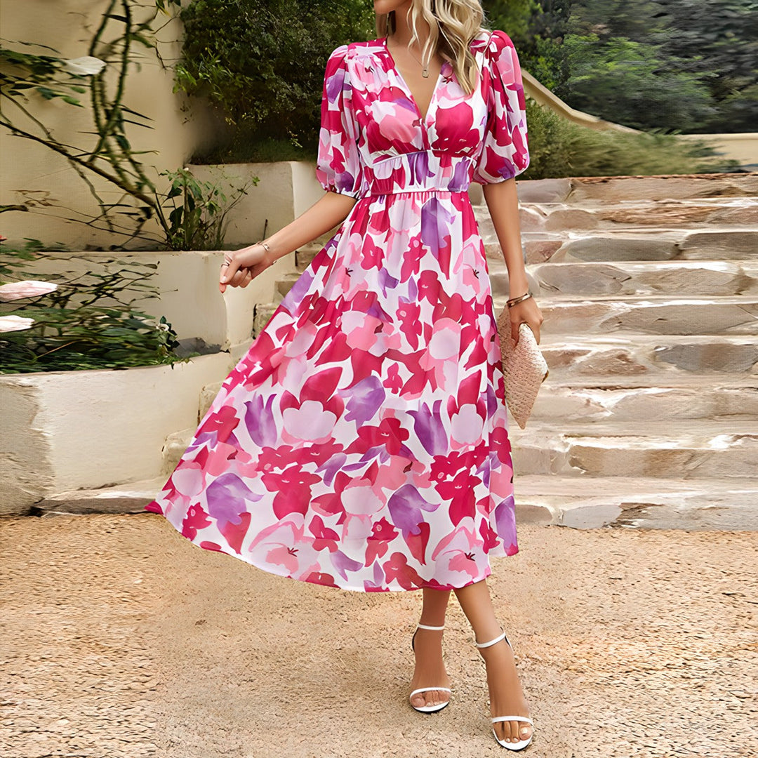 Lorraine™ | Maxi Dress with Floral Pattern