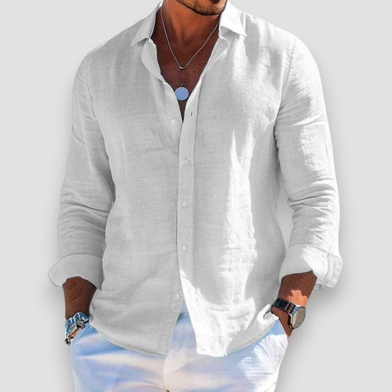 George™ | Airy Casual Shirt with Button Placket