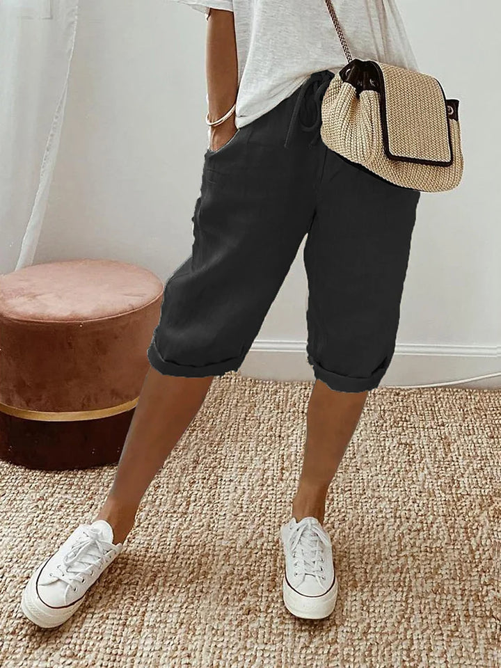 Sophia™ | Comfortable Shorts with Turn-Up Hem